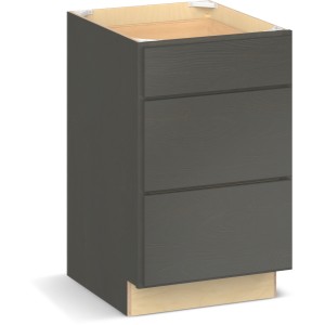 RELIABILT Parkstone II Base Cabinet, Slate Stained, 21" W, 3 Drawers, Fully Assembled - 641064 | Lowe's Pro Supply